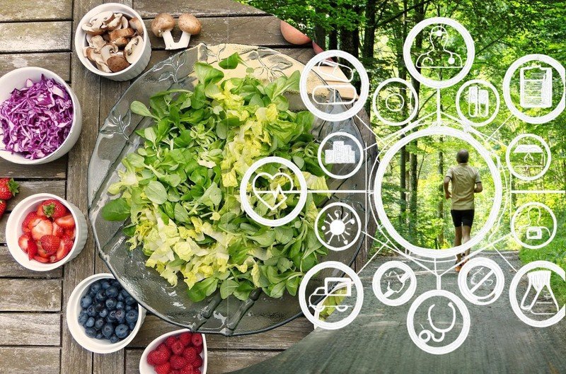 funktionelle_Medizin Collage Ernährung und Bewegung für funktionelle Medizin